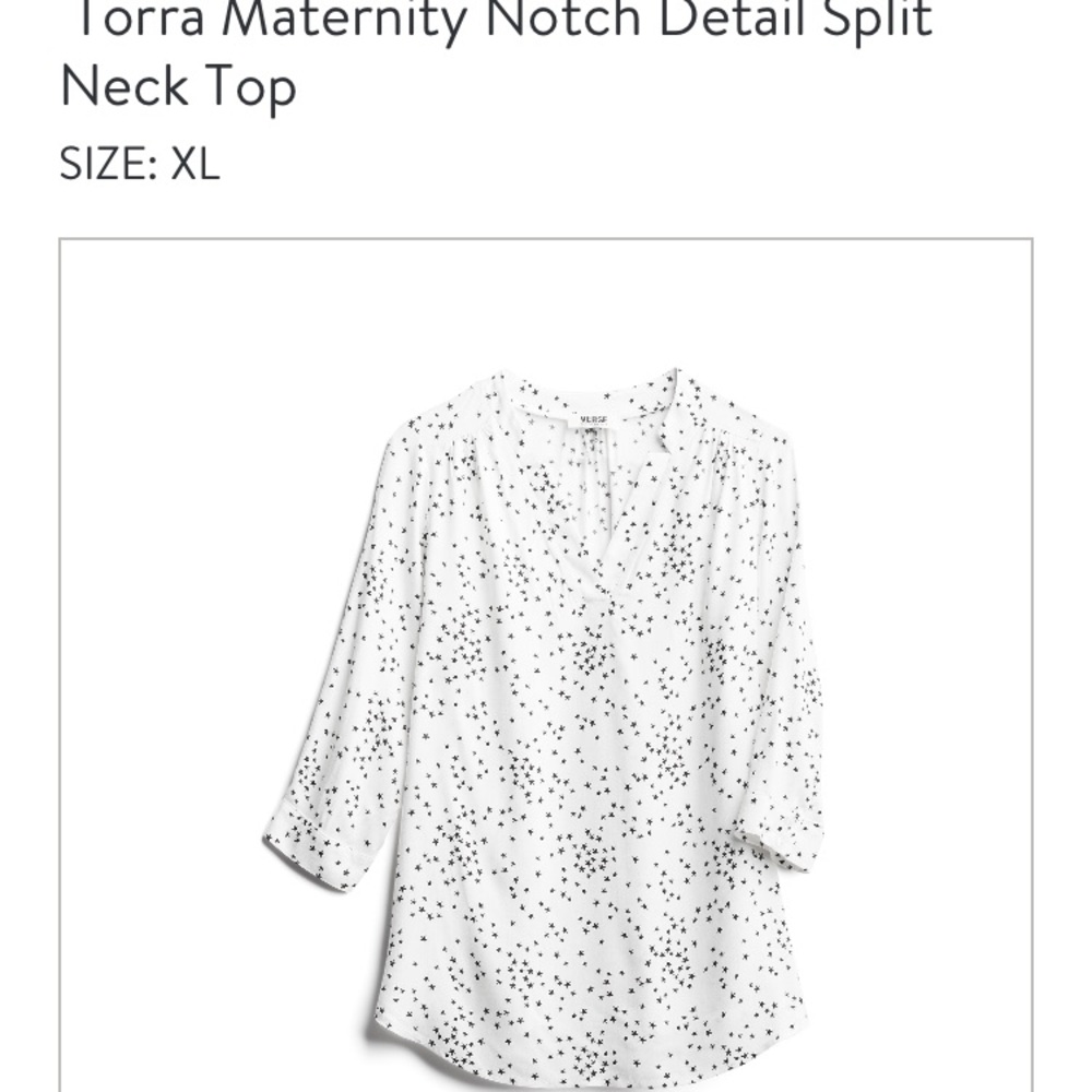 Verse brand maternity blouse